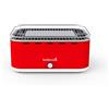 Barbecook Carlo Barbecue portatile senza fumo, barbecue a carbone, piccolo barbecue lavabile in lavastoviglie, rosso