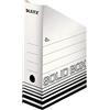 Leitz Esselte Solid Box 46070001 - Portariviste in cartone, 100 mm, per conservare riviste e cartelle in formato A4, 10 pezzi, colore: Nero