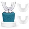 WingFly Spazzolino Ad Ultrasuoni Automatico, Spazzolini ad Ultrasuoni a 360 ° Spazzolino Elettrico e Kit di Sbiancamento dei Denti, 2 Testa di Ricambio, IPX7 Impermeabile (Army Green)