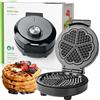 Nedis MACCHINA PIASTRA 5 WAFFLE WAFER CUORE CIALDE COLAZIONE FESTE 1000W NEDIS