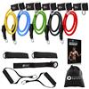RPM Power Set di Elastici Fitness Tubolari di Resistenza - Set di Fasce di Resistenza per Allenamento di Forza e Potenza, Crossfit e Palestra | Stiramento, Terapia, Yoga e Flessibilità