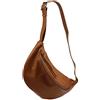 SH Leder Fania G697 - Borsa da donna in vera pelle a tracolla, unisex, per festival, viaggi, taglia media, 37 x 21 cm, cognac, Grande