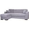 Arredo Stock Divano letto angolare con penisola reversibile, 227x77x175 cm (Grigio)