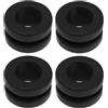 eMagTech 4pz Guarnizione di Montaggio in Gomma per Alloggiamento Filtro Aria Auto 9814411880 Pezzo di Ricambio 1422A4 Compatibile con Citroen Compatibile con Peugeot, Nero
