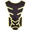 BKEPDY Paraserbatoio Tank Pad Adesivi Fishbone Adesivo Serbatoio 3D Protezione Serbatoio di Gas Pad Adesivo Decalcomanie Moto Serbatoio Protector Pad Sticker (Oro)