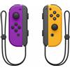 NINTENDO Controller Nintendo Switch Set da 2 Joystick, Viola Neon e Arancione Neon