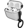 OtterBox Custodia Clear Series per AirPods (3rd Gen), soffice al Tatto, antishock, Graffi e Cadute, Ultra Sottile con moschettone, Clear/Black