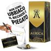 Aurìca Aurica Calice Vino Personalizzato NON SONO UBRIACO IL BICCHIERE È PIEGATO Perfetto Per Brindisi Memorabili E Risate Immediate! Bicchiere Piegato Originale E Fuori Dal Comune Con Scatola Regalo Inclusa