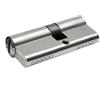 MICEL - 13090 - Cilindro di sicurezza, profilo europeo, con camma lunga, decentrato 40 x 60, con chiavi, finitura in nichel, colore: argento, 100 x 17 x 33 mm