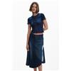 Desigual Gonna patchwork in denim