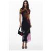 Desigual Abito in tulle con fiori