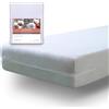 Tural Fodera per materasso 180x190/200cm King Size Regolabile Certificato Oeko-TEX Assorbente Spugna in cotone