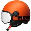 MOMODESIGN CASCO JET MOMO DESIGN FGTR CLASSIC E2206 MONO ARANCIONE OPACO NERO TAGLIA XS