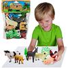 Deluxebase Jumbo Playset - Fattoria degli Animali di Deluxebase. Set da gioco con modellini di grandi dimensioni. Sacchetto con mucca, maiale, pecora, asino, capra, e gallina. Ottimi giocattolini per bambini