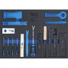 BGS 4034 | Modulo per carrelli portautensili 3/3: cunei e set ganci | 17 pz.