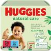Huggies Natural Care, Salviette neonato, Dermatologicamente testate, con Aloe Vera, 70% fibre assorbenti naturali, 672 Salviette