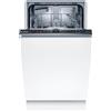 BOSCH Hausgeräte SPV2HKX41E Serie 2 lavastoviglie Integrata/A+/45 cm/220 kWh/Anno/9 MGD/Silence/InfoLight/Extra Dry/Vario Posate/Home Connect, Bianco, Acciaio Inossidabile