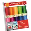 Gütermann creativ Set filo da cucito con 10 bobine Cucitutto 100 m in diversi colori