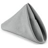 Trimming Shop Tovaglioli di Stoffa Tovaglioli da Tavolo da Pranzo, 50,8 x 50,8 cm, Lavabili e riutilizzabili, in Cotone Poliestere, per Matrimoni, Banchetti, casa, Hotel, Argento, 10 Pezzi