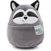 NICI peluche Chill-NICI procione 20cm - Soffice peluche procione con coda per bambine, bambini e neonati, Peluche coccoloso - 49884