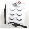 XXL Lashes Kit penna per eyeliner adesivo magico, combina entrambi: eyeliner e colla per ciglia in un unico prodotto - eyeliner appiccicoso, penna adesiva per eyeliner (Glamour)