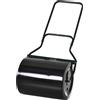 Outsunny Rullo da Giardino in Metallo Impermeabile Nero, rullo per prato Serbatoio Fino 60 Litri (Acqua o Sabbia), 57cm x 50cmx 125cm