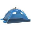 Outsunny Tenda da Spiaggia Pop Up con Porta a Cerniera, in Poliestere e Fibra di Vetro, 220x173x120 cm, Blu Cielo e Grigio