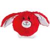 Karlie Moppelchen Coniglio Flappy, giocattolo per cani, peluche, rosa, 15 x 12 x 14 cm