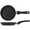 Home Maitre Padella con Rivestimento Antiaderente, 18 cm, Alluminio, Antracite/Nero