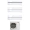 MITSUBISHI Climatizzatore Trial Split Inverter 9000 + 9000 + 9000 Btu/h Condizionatore con Pompa di Calore Classe A++/A+ WiFi ( Unità Interna + Unità Esterna ) - MSZ-LN25VG2V+LN25+LN25+MXZ-3F54VF4 Kirigamine style