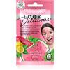 Eveline Cosmetics Look Delicious Maschera Viso Bio Purificante Anguria & Limone con Scrub Naturale - Detergente Profondo, Illuminante e Idratante - 10ml