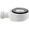 Cofan Piletta di scarico con sifone per piatto doccia extra piatta | Uscita da Ø40 mm | Guarnizione conica riduttrice da Ø32 mm | Senza tappo