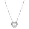 SWAROVSKI PENDENTE ANGELIC CUORE, BIANCO PLACCATO RODIO 5720852