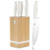 BerlingerHaus Berlinger Haus Set di 6 coltelli in acciaio temprato 3cr13/con supporto BAMBOO/crema opaca/Sahara Collection