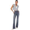 TRENDYOL Gray High Waist Flare Jeans Twoaw24je00143, Grigio, 42 Donna