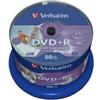 Verbatim - Scatola 50 DVD+R - stampabile - 43512 - 4,7GB (unità vendita 1 pz.)