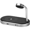 Verbatim - Supporto di ricarica 3-in-1 - WCS-02 - ricarica via cavo e wireless (unità vendita 1 pz.)