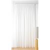 Linder - Tenda effetto smerigliato - Finitura arricciatrice - Colore ecru - Grande larghezza 295 x 260 cm - 100% poliestere - Collezione Freeze
