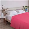ECOMMERC3 Lenzuolo sopra letto 105 cm misto cotone | Ciliegia | 50% Cotone, 50% Poliestere - traspirante - facile da lavare - colori brillanti - Qualità spagnola