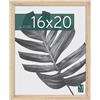 MCS Cornice per Poster MCS Studio Gallery 40,6 x 50,8 cm, Aspetto Legno Naturale Legno MDF Fissaggio a Parete Verticale e Orizzontale Grande Cornice per Foto e Opere d'Arte (Confezione da 1)
