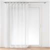 Douceur d'Intérieur, Tenda con occhielli in plastica (140 x 240 cm) Davina, velo intrecciato
