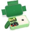 Oamwrae Porta Pranzo Ermetico per Bambini e Adulti, 900ml Lunch Box per Bambini con 3 Scomparti Rimovibili, Schiscetta Pranzo a Prova di Perdite per Adatta al Microonde e Lavabile in Lavastoviglie