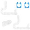 HAOTIAN-X 2 kit di tubi per criceto, fai da te, tunnel per criceti, avventura, tubo esterno, collegamento trasparente, per ratto e criceti, accessori per criceti, topo, piccoli animali, sport, expand Space