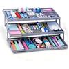Belle Vous Organizer per Cassetti - Divisorio Plastica con 3 Ripiani - Organizzatore Ripiegabile per Trucchi e Gadget - Porta Oggetti a Scomparti da Casa e Ufficio