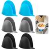 eModwey Mini Guanto da Forno Silicone Guanti per Forno Antiscivolo, Resistenti，per Cucina e Barbecue, in 3 Colori Diversi (6 Pezzi Totali)