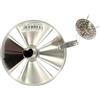 Fackelmann Imbuto in Acciaio Inox con Filtro, Inossidabile, Argento, 14.5 x 12.5 x 12.5 cm