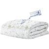 IlGruppone Coprimaterasso Trapuntato Impermeabile Aloe Vera Micro Traspirante Silenzioso Barriera Liquidi Lenzuolo Angoli Elasticizzati SalvaMaterasso Poliestere Bianco - Bianco - 140x200+30cm