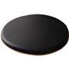 MOODMUSE Cuscini Rotondi Per Sedie Da Cucina In Ecopelle,Cuscini Per Sedie Rotonde,Cuscini Per Sedie In Schiuma Di Memoria Antiscivolo Spessa Per Le Sedie Da Pranzo All'aperto E All'interno ( Color : Black , S