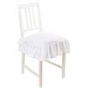 Generic 2 Cuscini 40x40 con Lacci Panama per Interno ed Esterno sfoderabile con Zip in Cotone Tinta Unita (BIANCO), C00001