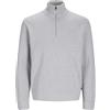 JACK & JONES Jprblamilano Stitch Knit Half Zip SN Maglione Lavorato a Maglia, Chiaro Grigio Melange, L Uomo